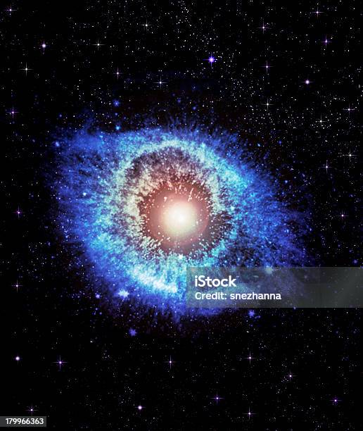 Galáxia De Espaço Livre - Fotografias de stock e mais imagens de Abstrato - Abstrato, Astronomia, Azul