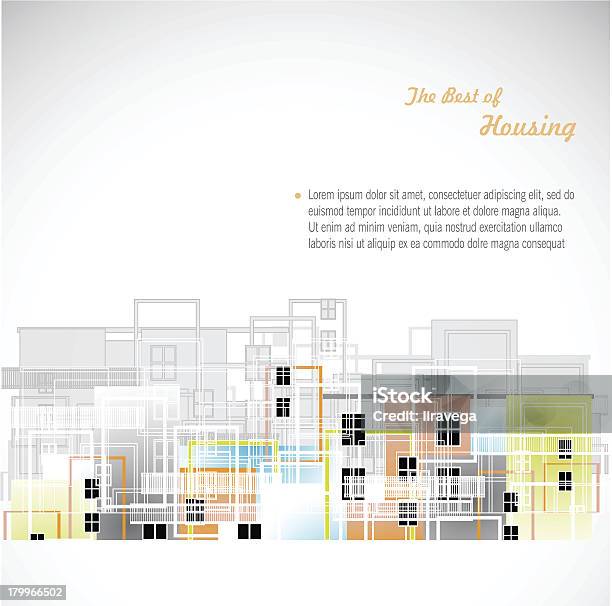 Kolorowe Budynki Projektu Wektor - Stockowe grafiki wektorowe i więcej obrazów Architektura - Architektura, Biuro nieruchomości, Biznes