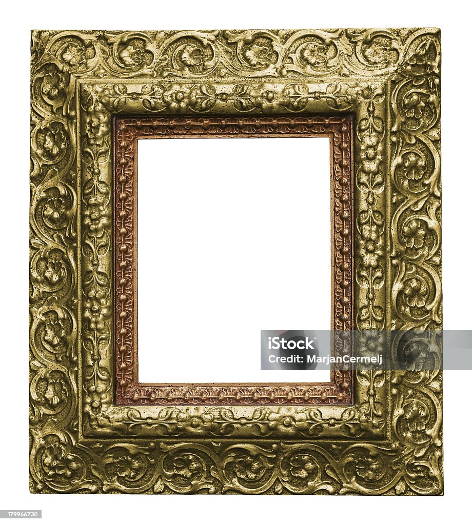 Golden Antiguidade muito finos esculpidos Moldura de Quadro - Royalty-free Antigo Foto de stock