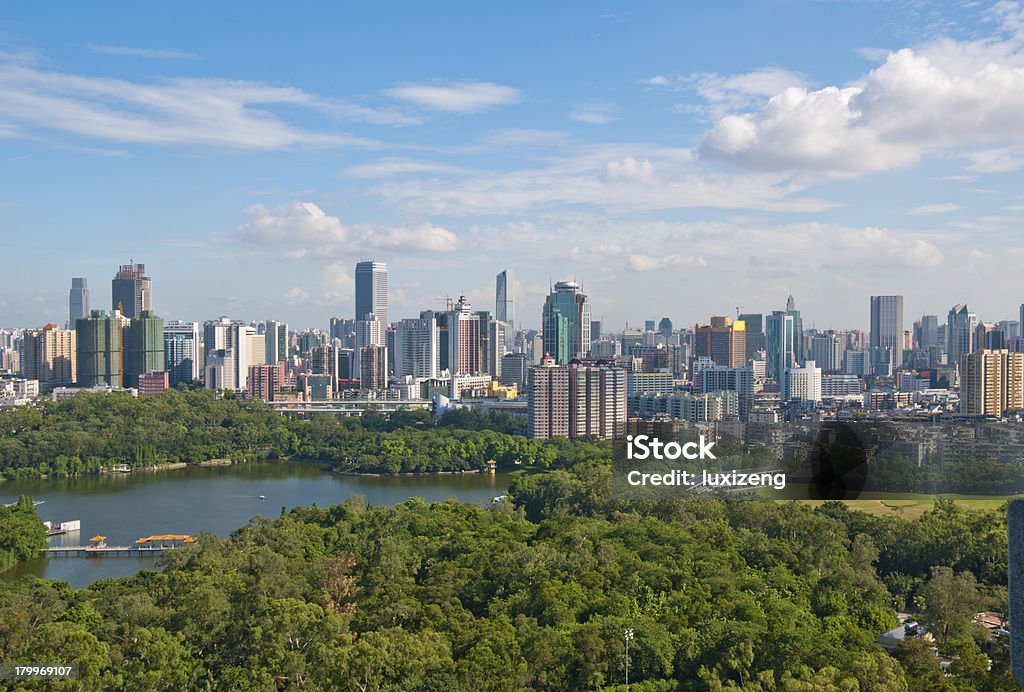 Guangzhou panorama immagine - Foto stock royalty-free di Acqua