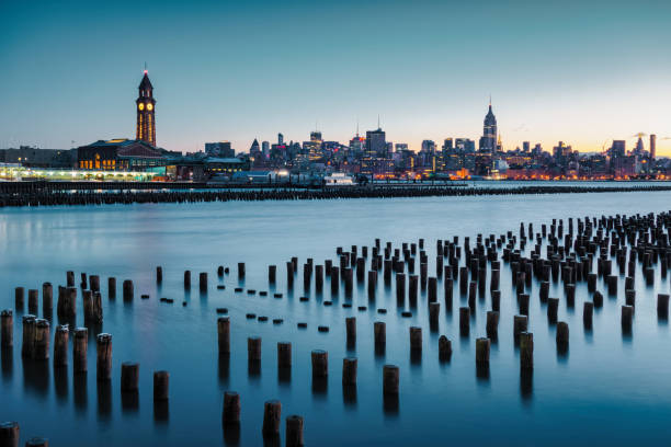 Hoboken New York City Skyline Night