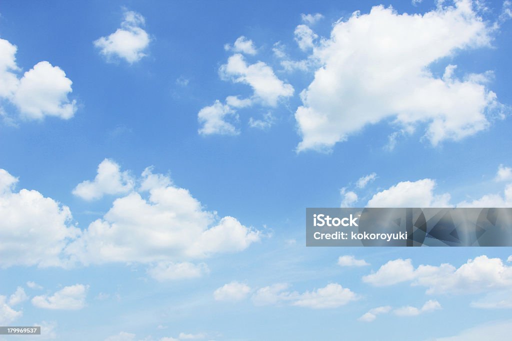 clear sky Blue sky background with white clouds Cloud - Sky Stock Photo