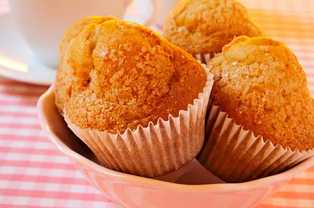 Photo of magdalenas, typical spanish plain muffins