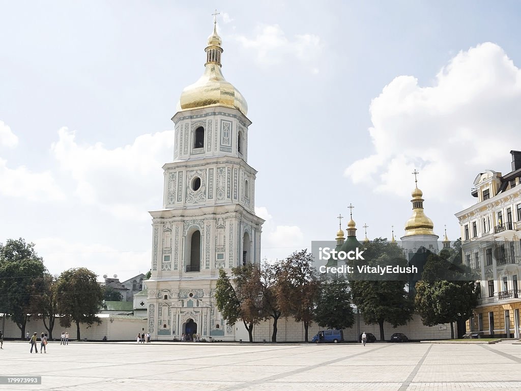 Belltower de o Kievo-Pechora Mosteiro. Kiev - Royalty-free Arquitetura Foto de stock