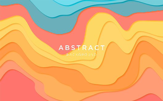 abstract wavy background with modern multicolor gradient colors