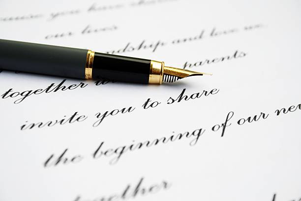 istock Love letter and fountain pen 179974662