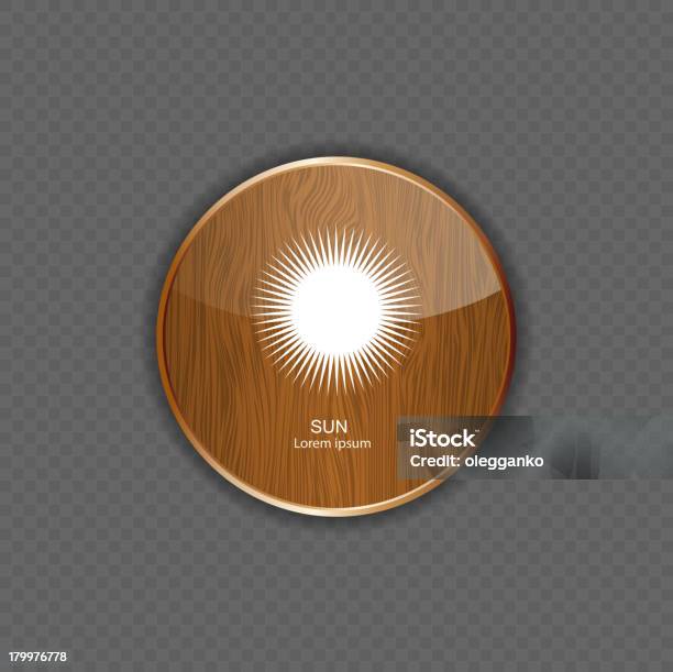 Icone Di Applicazione Legno Sole - Immagini vettoriali stock e altre immagini di Grigio - Grigio, Icona, Illustrazione