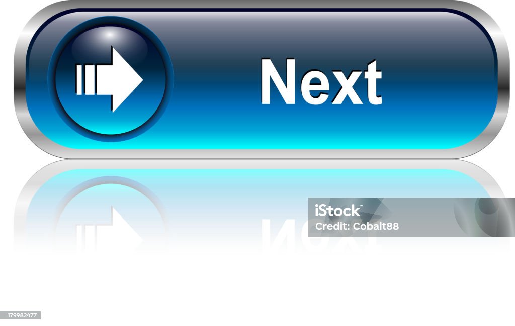 Кнопка Далее - Векторная графика Next - английское слово роялти-фри
