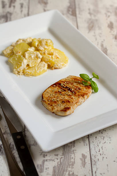 istock Pork medallion with potato bake 179982546