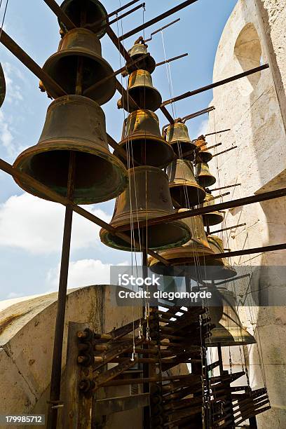 Bells Of La Colegiata Stock Photo - Download Image Now - 2013, August, Bell