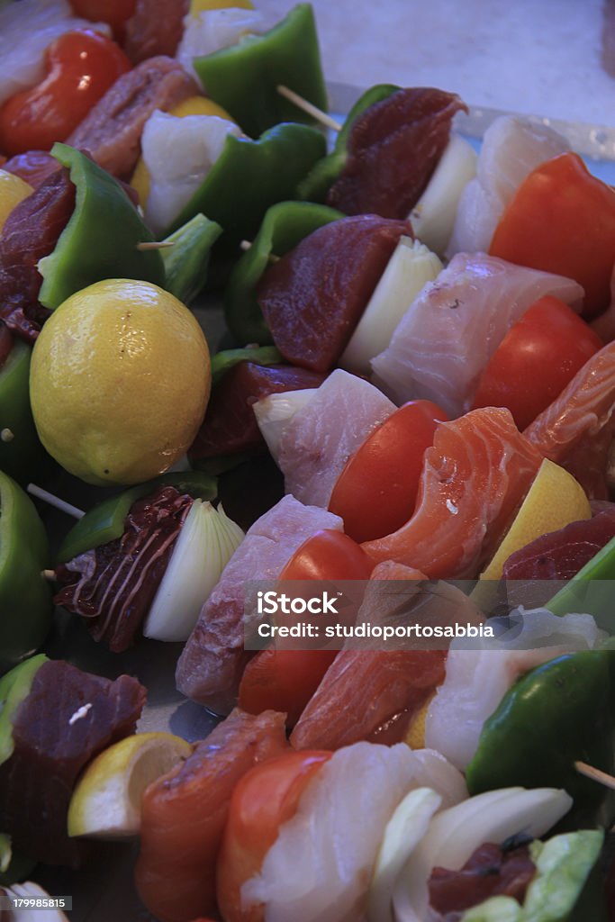 Pesce shashlik - Foto stock royalty-free di Alimentazione sana