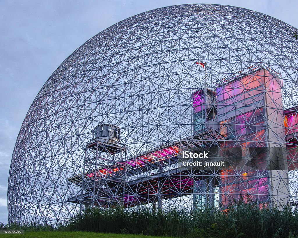 Estrutura da Biosfera de Montreal, Quebec, Canadá, museus, o futuro - Royalty-free Biosfera de Montreal Foto de stock