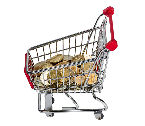 istock Shopping Cart with money 179988234