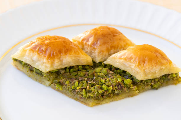 istock Turkish baklava with pistachios. 1799882518