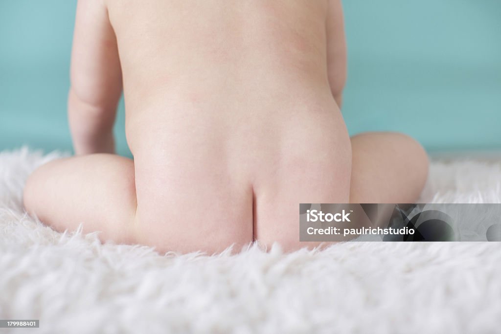 Naked Baby's Bottom Baby - Human Age Stock Photo