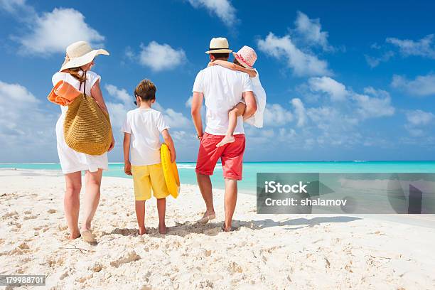 Family Beach Vacation Stock Photo - Download Image Now - Beach, Two Parents, Adult