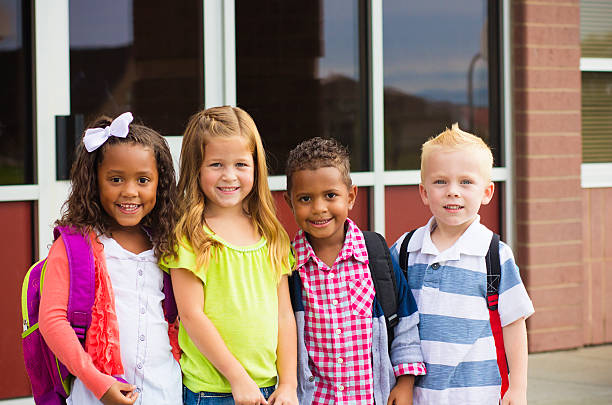 istock Young Kids going to School 179988908