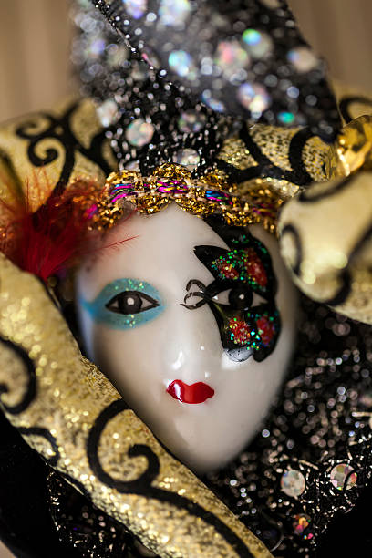 istock Black and Gold ceramic Venetian Mask 179989344