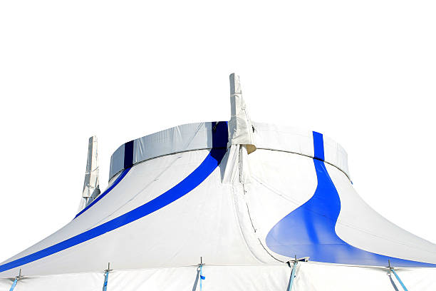 istock Circus big top tent isolated 179990981