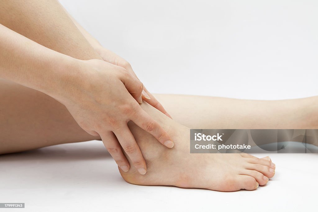 ankle pain Adult Stock Photo