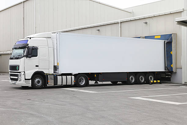 istock Truck and trailer 179991479