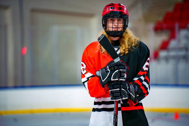istock man's Ice Hockey Offense Player Portrait 1799969767