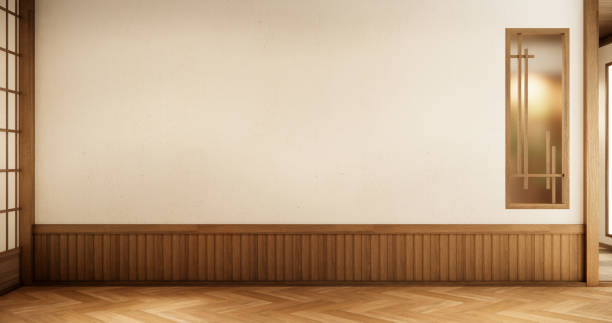 istock Empty room,Clean japanese minimalist room interior 1799977651