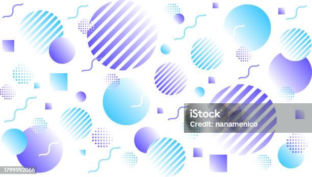 Gradation Object Backround Soft Gradation Memphis Design Background Wallpaper Stock Illustration ...