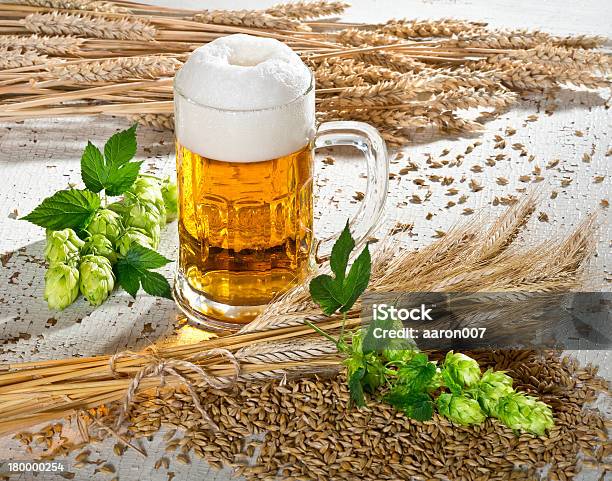 Beer Glass Stock Photo - Download Image Now - Agriculture, Alcohol - Drink, Beer - Alcohol