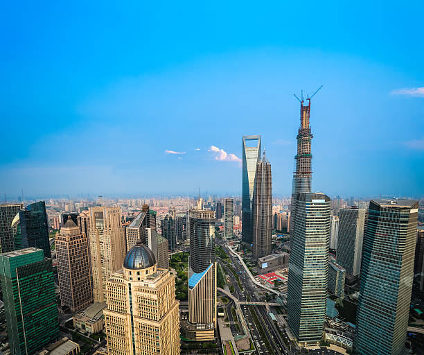 istock aerial view of shanghai downtown 180001330