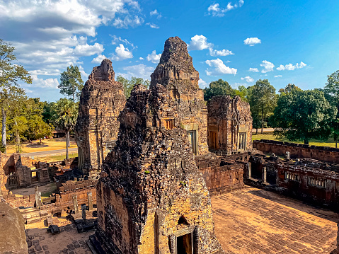 Pre-Rup, a temple-mountain dedicated to the god Shiva, a temple of the Khmer civilization, located on the territory of Angkor in Cambodia.Pre-Rup, a temple-mountain dedicated to the god Shiva, a temple of the Khmer civilization, located on the territory of Angkor in Cambodia