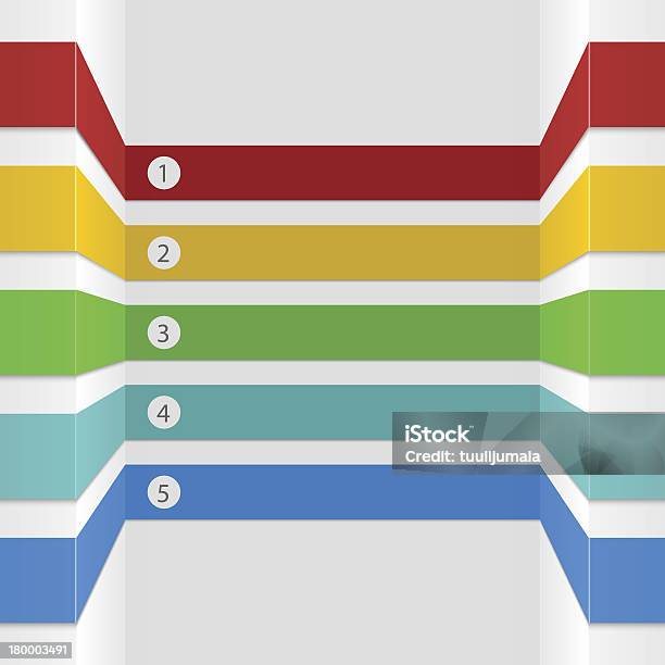 Progettazione Infografica Strisce - Immagini vettoriali stock e altre immagini di Affari - Affari, Astratto, Carta