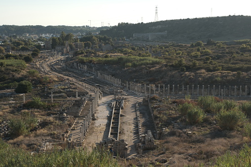 Perge Ancient City viewed from above