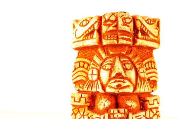 istock Close-up of mayan statue 1800064518