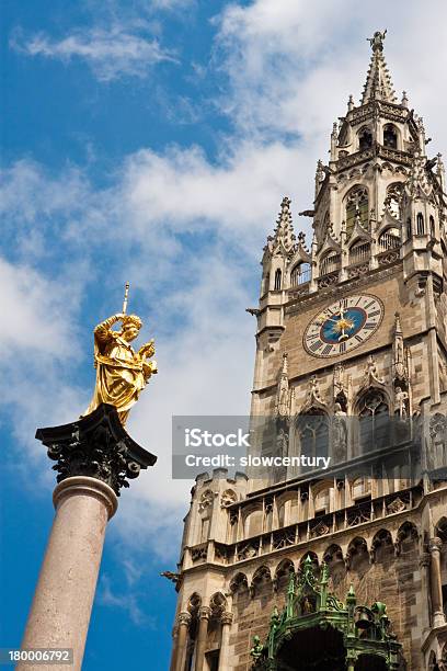 新しい Townhall と聖母マリア像のミュンヘン - ドイツのストックフォトや画像を多数ご用意 - ドイツ, ミュンヘン, グロッケンシュピール時計