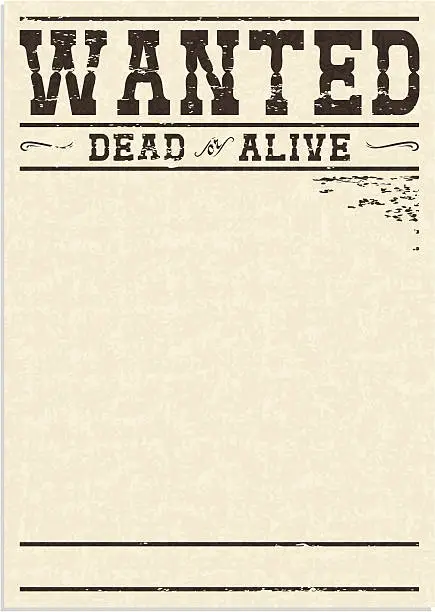 Wanted Sign Vector Free wanted poster blank Vector Images & Graphics | FreeImages