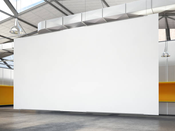 istock Poster Exhibition Gallery Hall interior 3D Rendering 1800082942