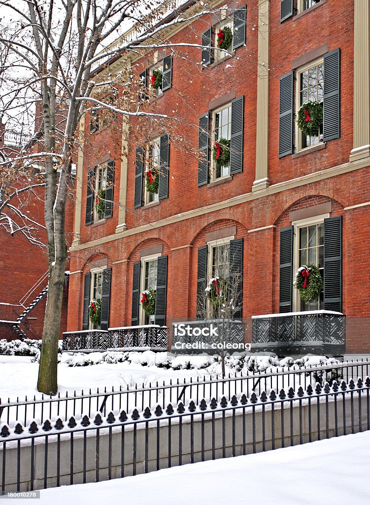 Boston de inverno - Foto de stock de Arquitetura royalty-free