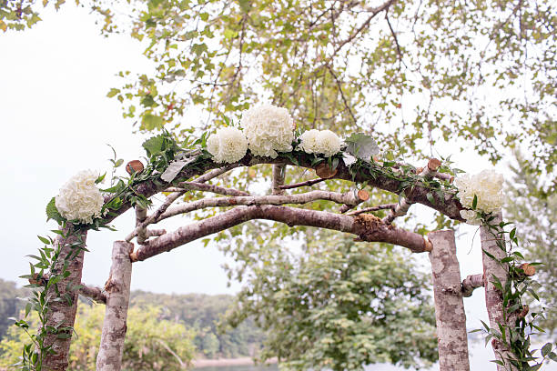 istock Wooden Wedding Arch 180016636