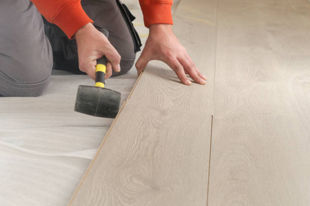 istock Step by step of laminate flooring installation 1800185040