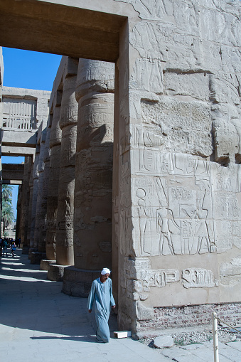 Luxor, Egypt january 5 2008 - Karnak temple