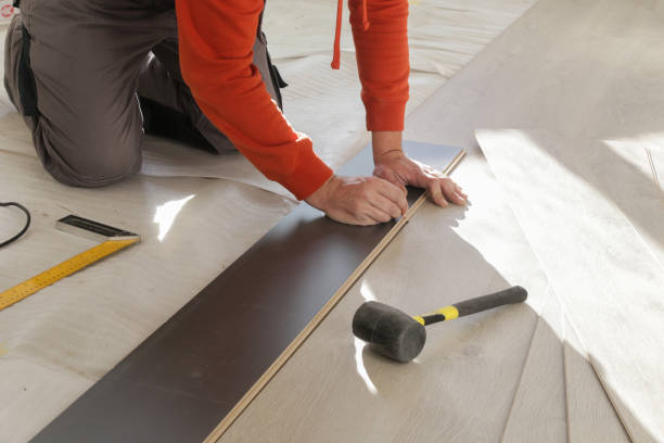 istock Step by step of laminate flooring installation 1800205569
