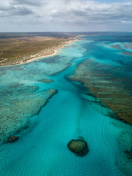 Osprey bay Exmouth cape range national park aerial view