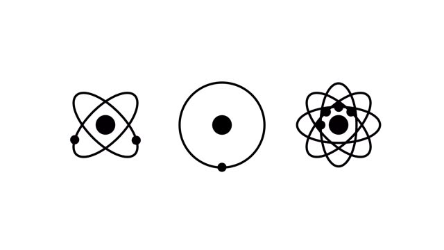 Atomic models, Molecular atom neutron laboratory Icon physics science model
