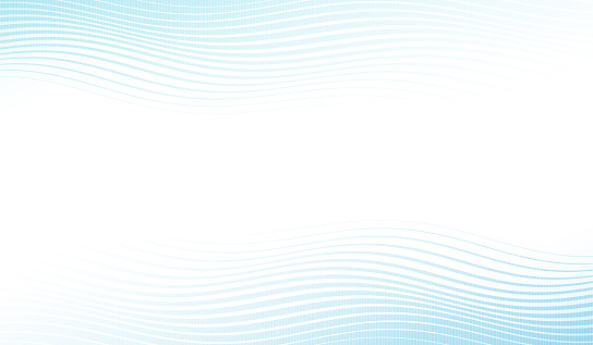 Modern abstract blue wavy background on white. Graphic flowing wave background. Abstract gradient colored background.