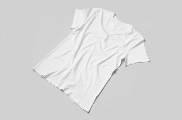 istock Men's crew neck t-shirt mockup. 1800320914