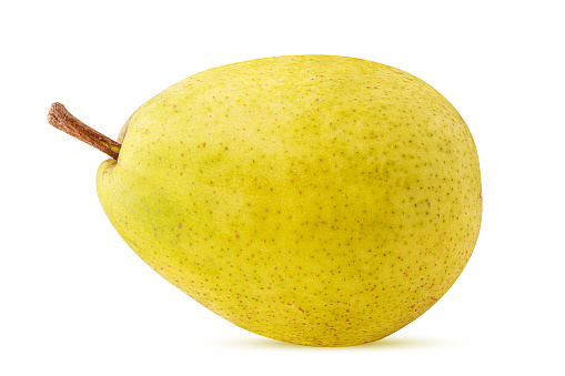 Fresh yellow pears isolated on white background. Clipping Path. Full depth of field.