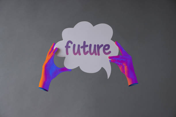 istock The word of future on speech bubble with neon light 1800335237