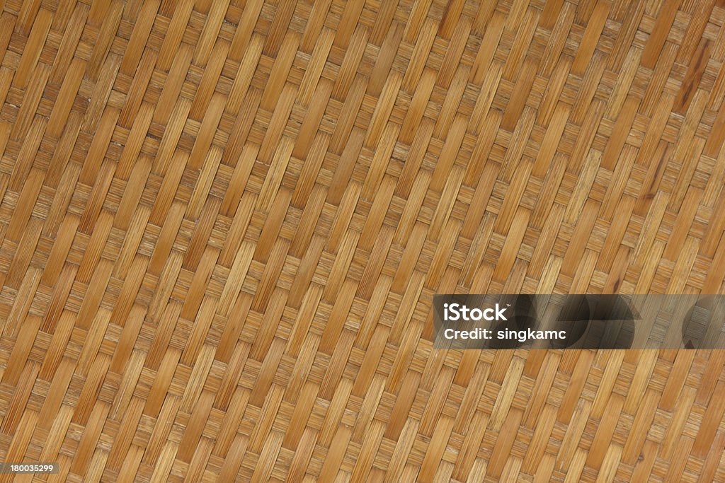 Trama del tessuto in bambù - Foto stock royalty-free di Arredamento