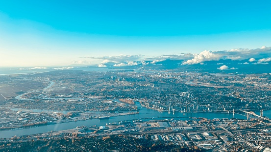 Luchtfoto van Vancouver Brits Colombia